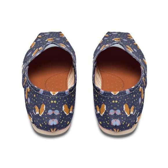 Groove Bags Space Corgi Slip-Ons Ballet Flats Loafers Dog Dogs Puppy Pups Tom's - Picture 5 of 15